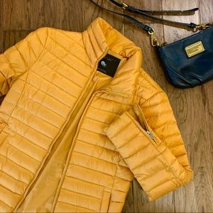 Zara Woman yellow down jacket
